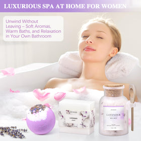 Savon à la lavande et sel de bain LUCOTIYA