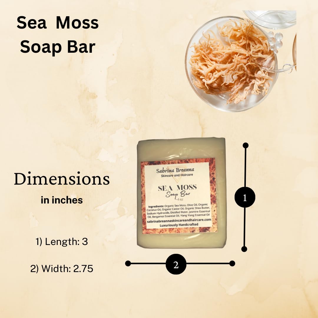Savon à la mousse de mer Sabrina Breanna - détails