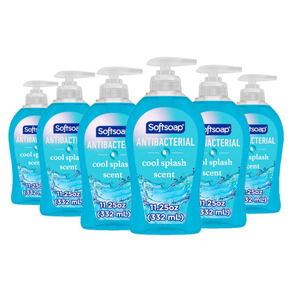 Savon antibactérien Softsoap 11,25 oz parfum Cool Splash vue de face