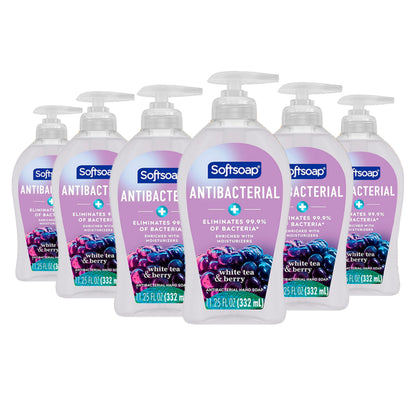 Savon antibactérien Softsoap Thé Blanc & Baies flacon avant
