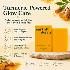 Savon au curcuma earthly derm 130g texture crémeuse