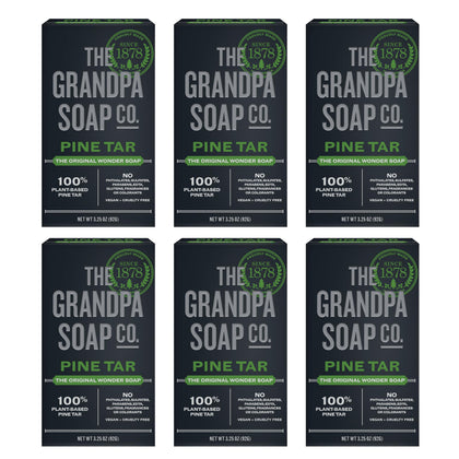 Savon au goudron de pin Grandpa's 3,25 Oz vue de face