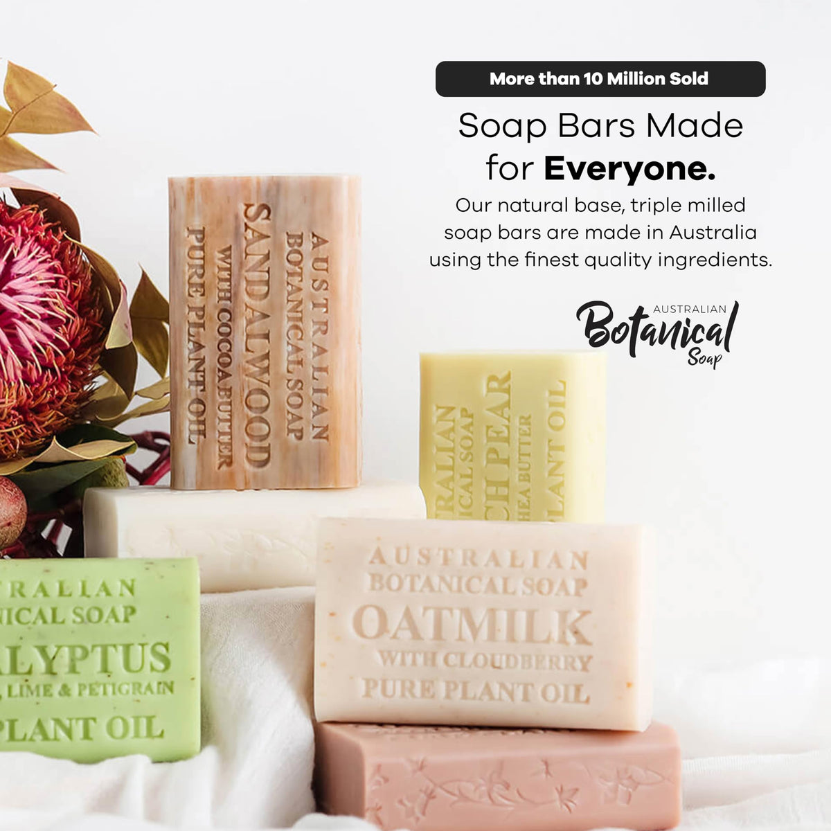 Savon au lait de chèvre avec une texture crémeuse