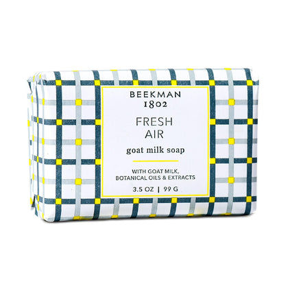 Savon au lait de chèvre Beekman 1802 100g vue avant avec emballage