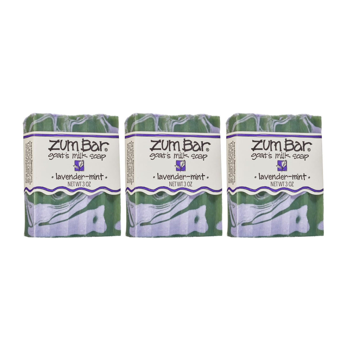 Savon au lait de chèvre Indigo Wild Lavande-Menthe 3 oz vue de face