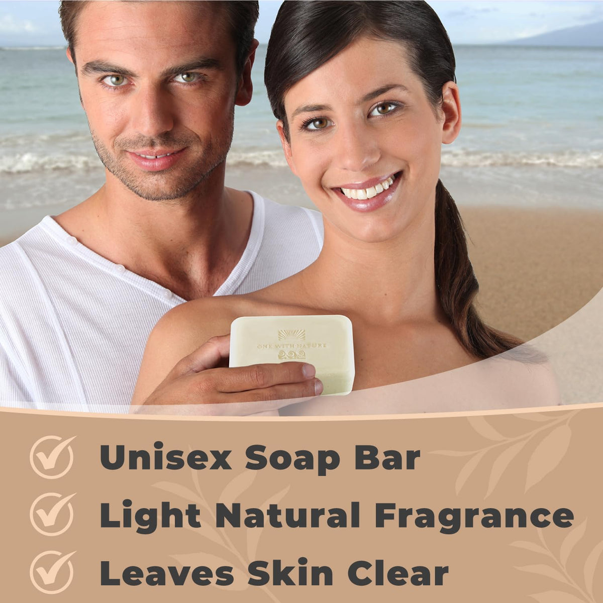 Savon aux sels de la Mer Morte, texture et couleur du produit