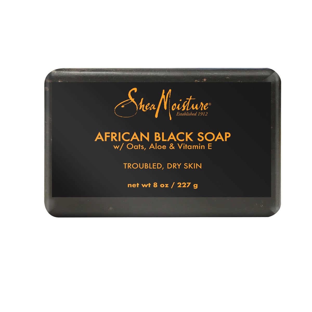 Savon Bar Africain Noir Shea Moisture 240g vue de face