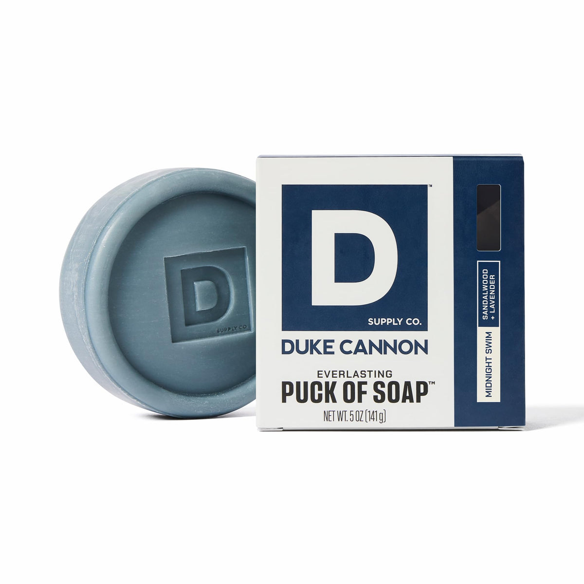 Savon bar Duke Cannon 160g vue de face avec emballage