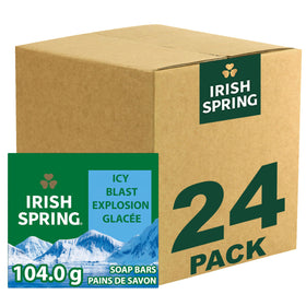 Savon Bar Icy Blast d'Irish Spring, paquet de 24 barres de 3,7 oz