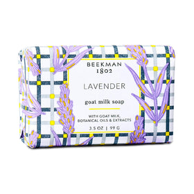 Savon Beekman 1802 au lait de chèvre lavande, vue avant