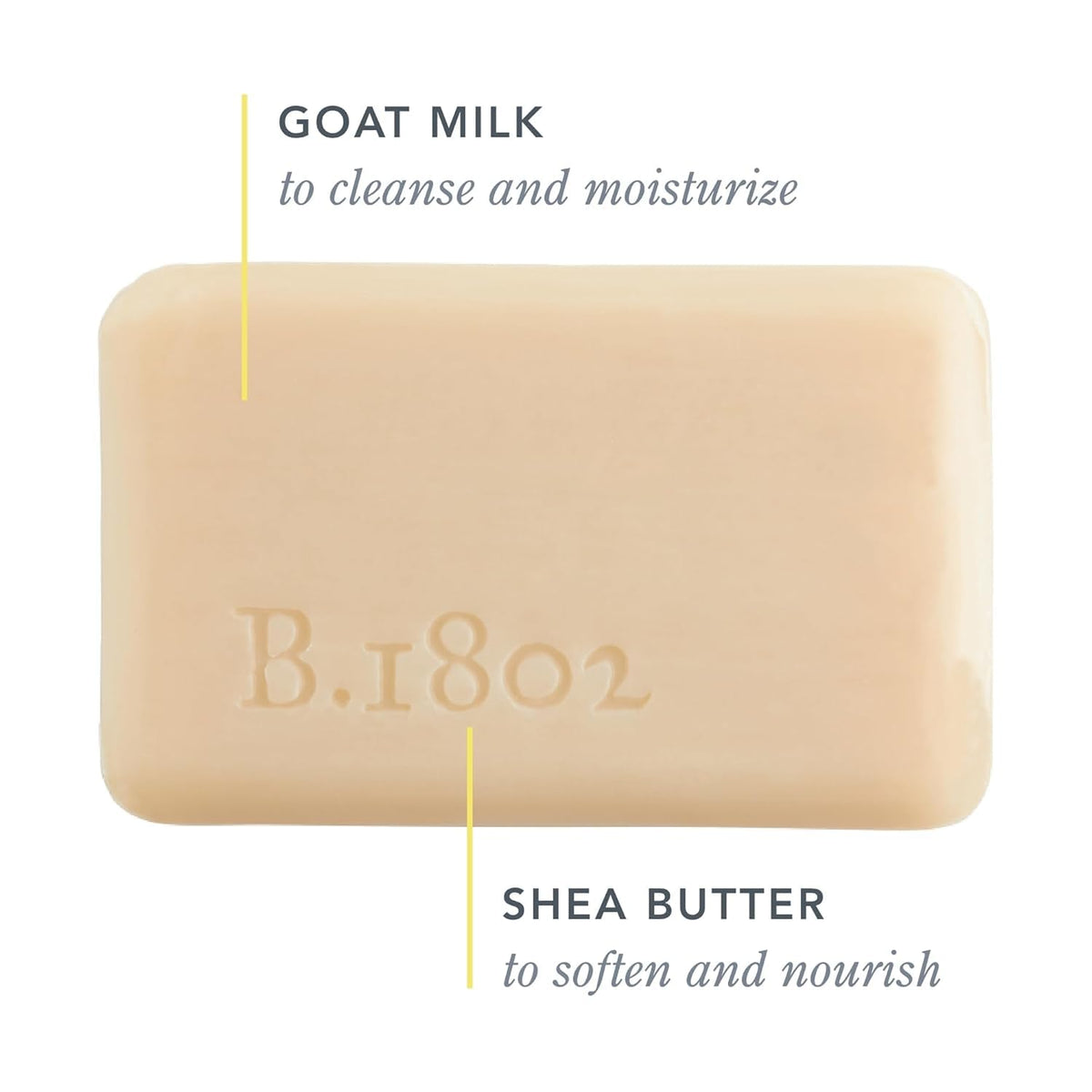 Savon Beekman 1802 au lait de chèvre, texture crémeuse
