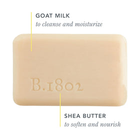 Savon Beekman 1802 au lait de chèvre, texture crémeuse