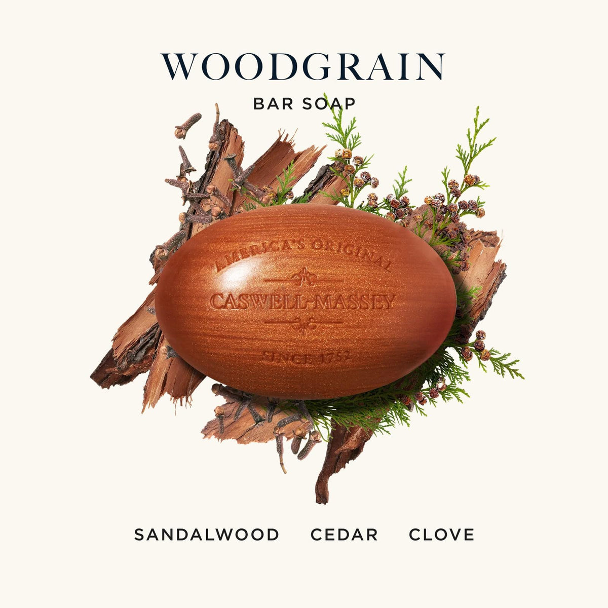 Savon Caswell-Massey Bois de Santal vue de face