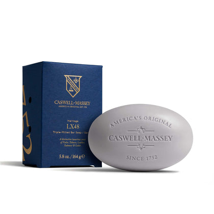 Savon Caswell-Massey LX48 vue avant dans son emballage