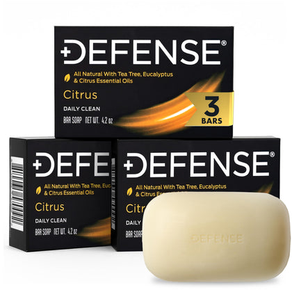 Savon Defense Soap Agrumes 3PK avec huiles essentielles