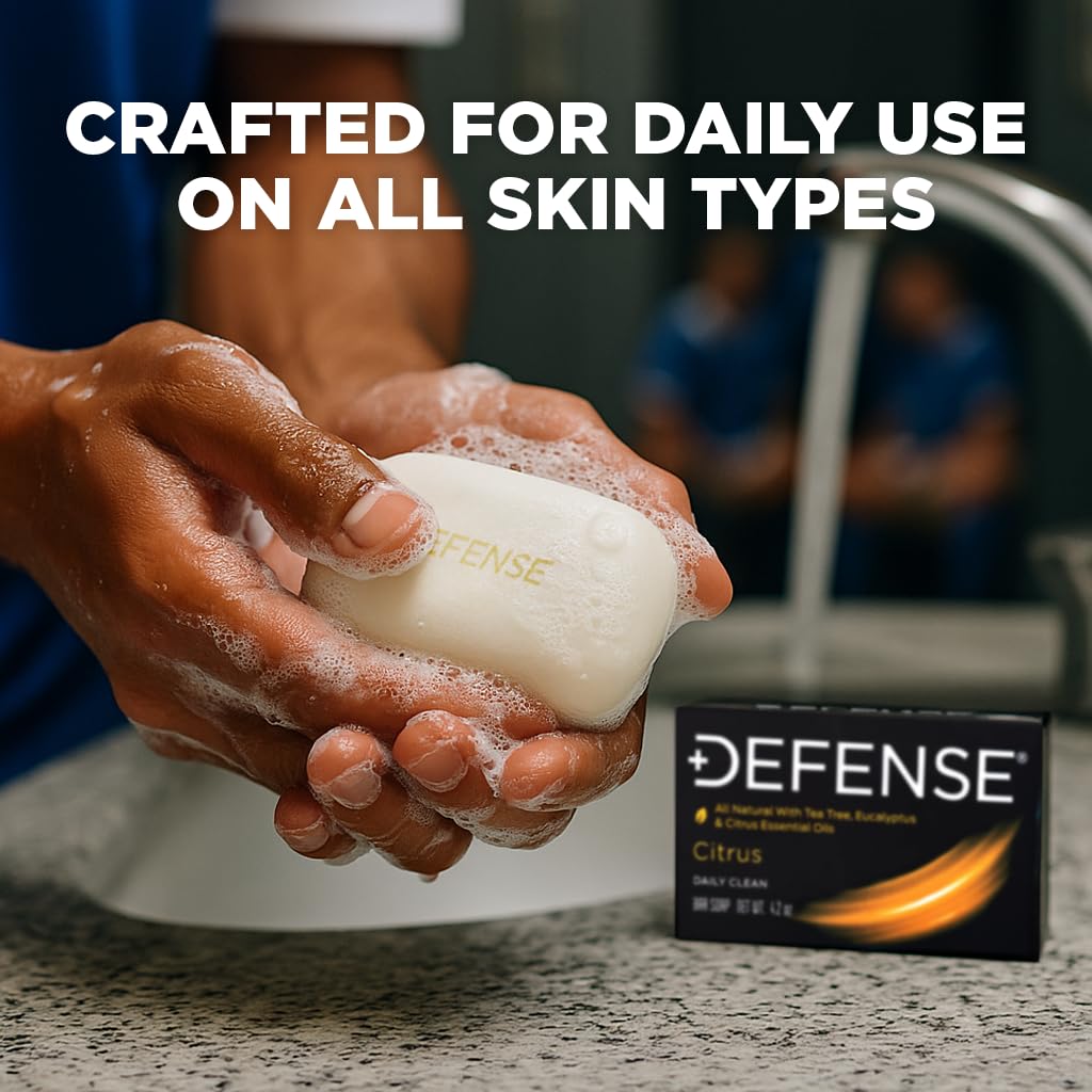 Savon Defense Soap Bar Eucalyptus, détail de la texture
