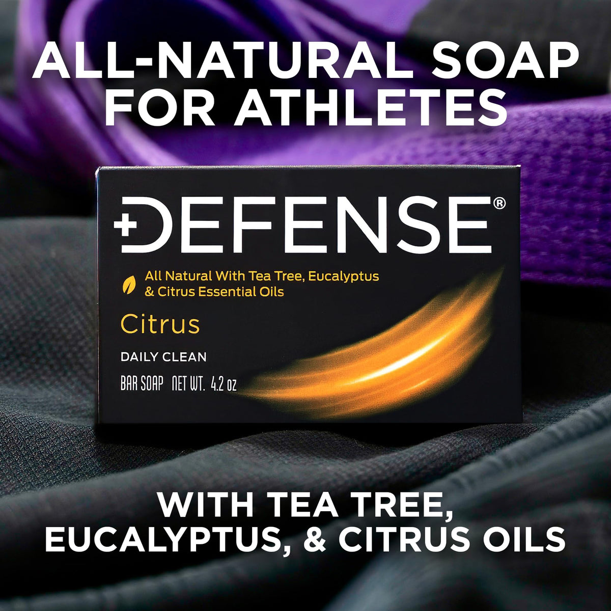 Savon Defense Soap sur un fond en bois