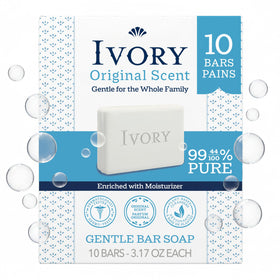 Savon Doux Ivory 10 barres vue de face avec emballage