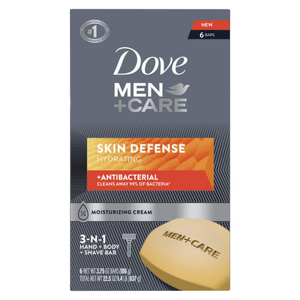 Savon DOVE MEN + CARE Antibactérien 3-en-1 vue de face