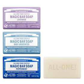 Savon Dr. Bronner's Pure-Castile 3-pack avec emballage recyclable