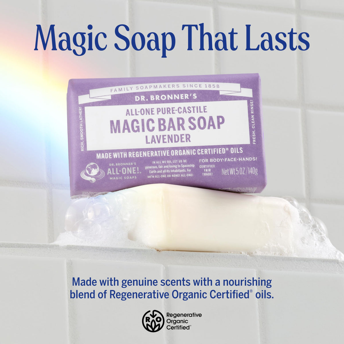 Savon Dr. Bronner's Pure-Castile parfum menthe