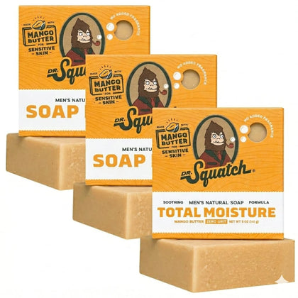Savon Dr. Squatch Total Moisture bar à la mangue, vue de face