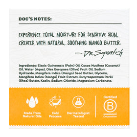Savon Dr. Squatch Total Moisture, utilisation dans une salle de bain