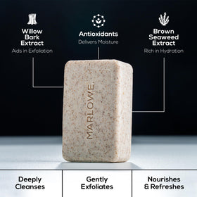 Savon exfoliant MARLOWE. 7 oz avec écorce de saule