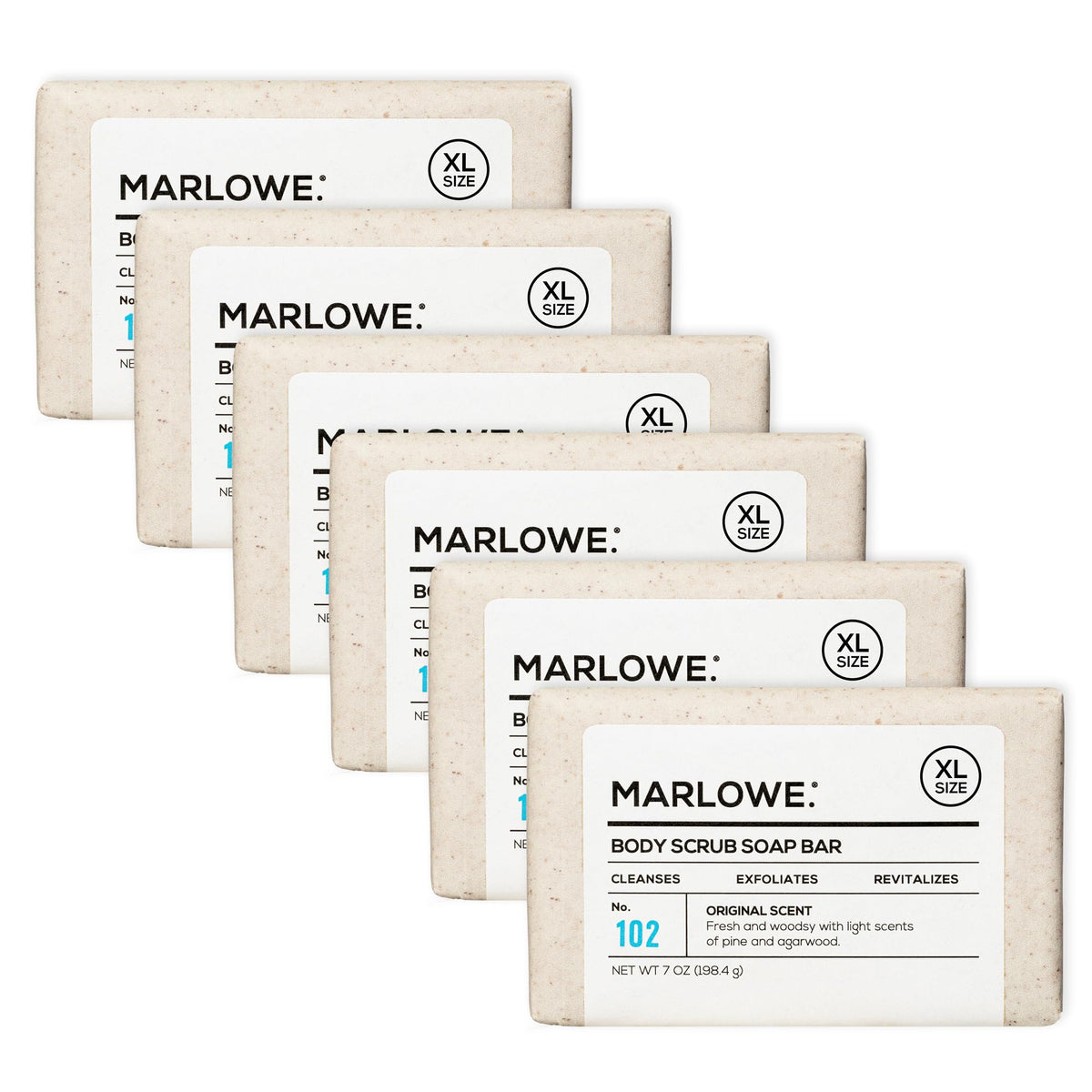 Savon exfoliant MARLOWE. Sage + Fir vue de face