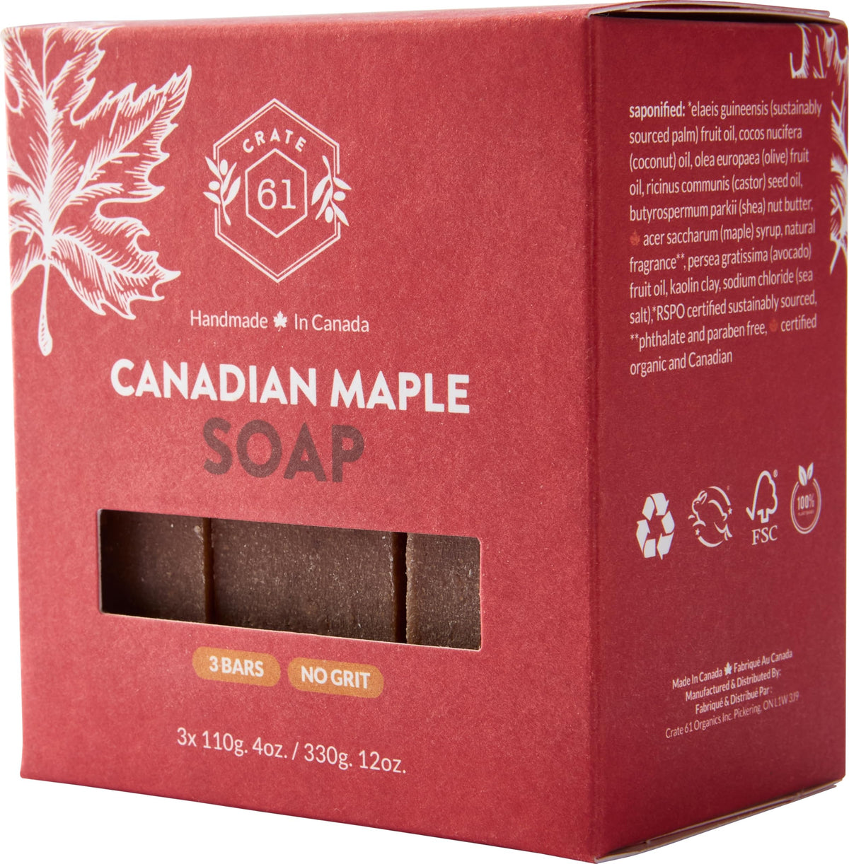 Savon fait main Crate 61 avec texture riche