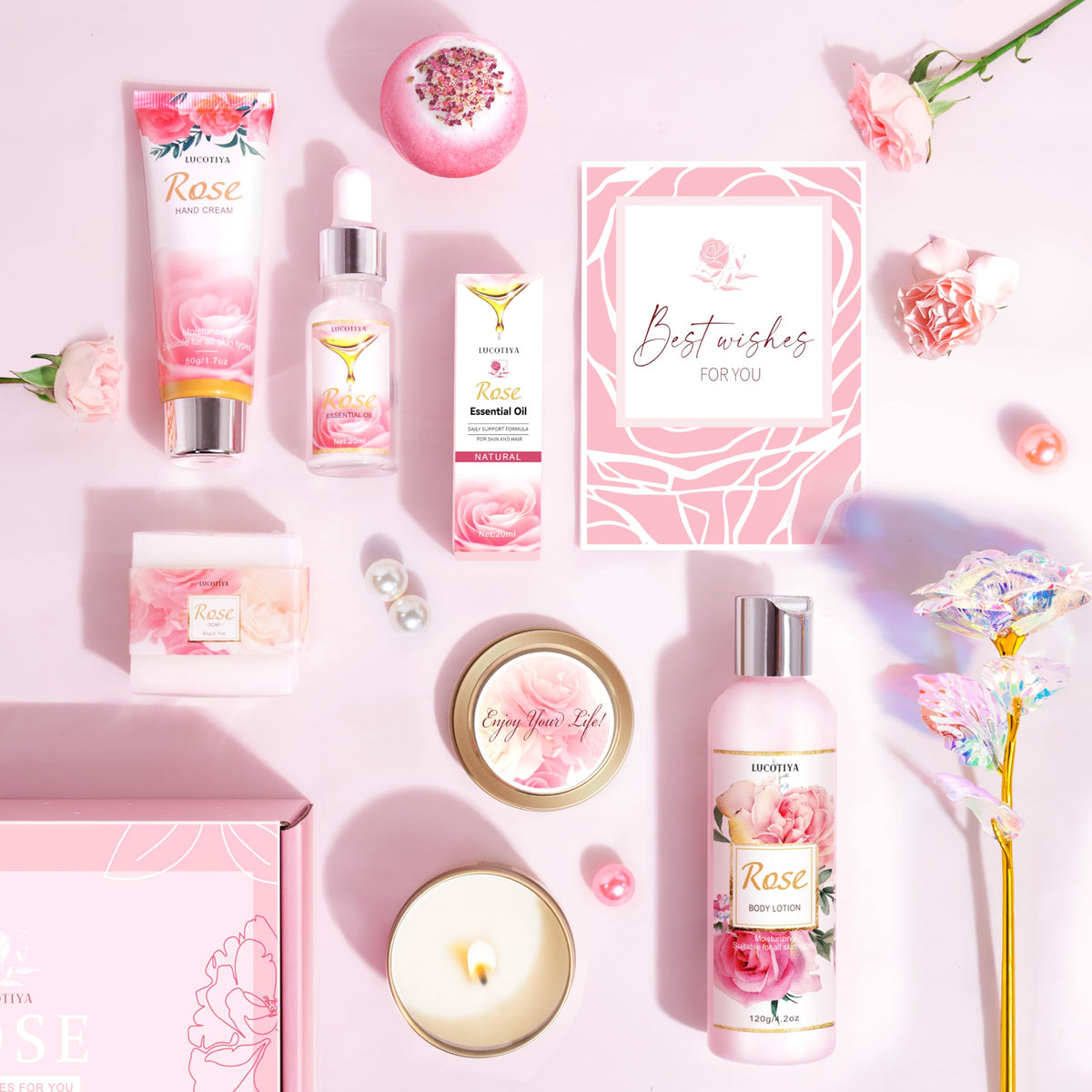 Savon fait main inclus dans le coffret LUCOTIYA