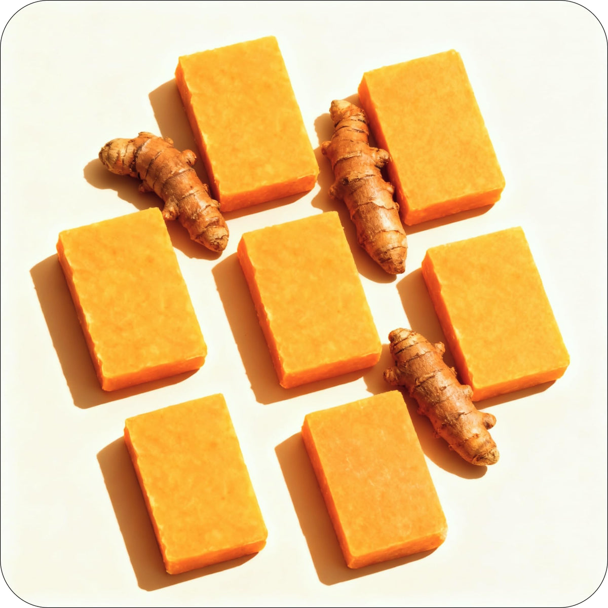 Savon Glo Melanin au curcuma en utilisation