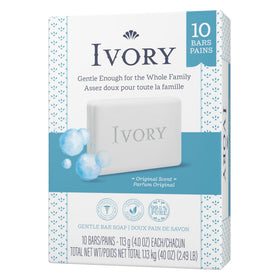Savon Ivory Bar Original sur un fond neutre