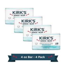 Savon Kirk's Castile Original Coco 4 oz sans parfum, vue de face