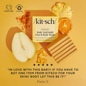 Savon Kitsch à l'Acide Kojique et Curcuma, vue de côté