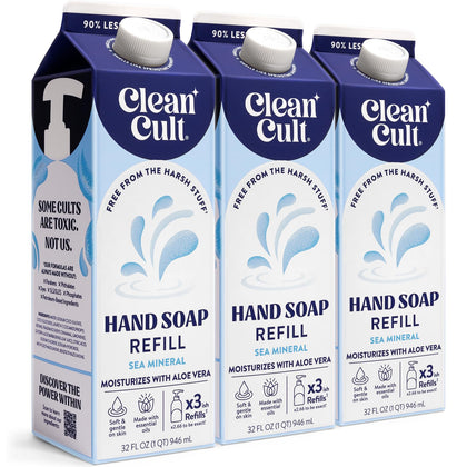 Savon liquide Cleancult aux minéraux marins - emballage avant