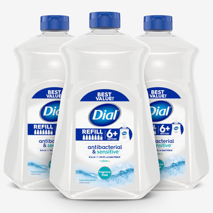 Savon liquide Dial Antibactérien 52 fl oz vue avant