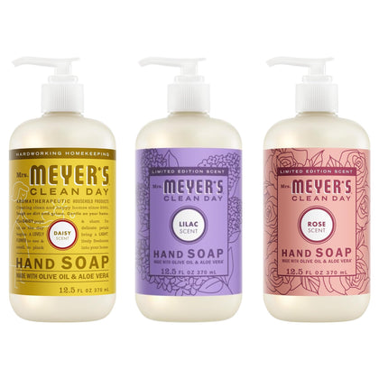 Savon liquide mains Mrs. MEYER'S 12,5 oz vue avant avec parfum de lilas