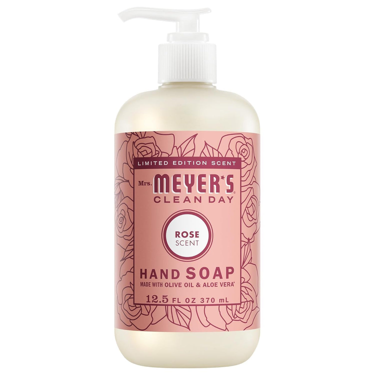 Savon liquide mains Rose Mrs. MEYER'S 12,5 oz