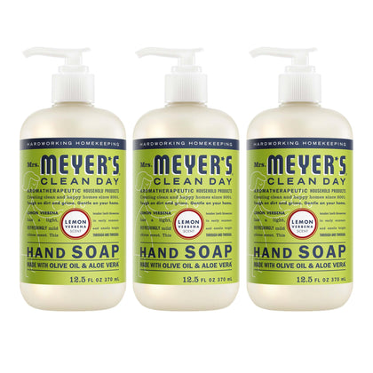 Savon liquide Mrs. Meyer's 12,5 Fl Oz au citron verveine, vue avant