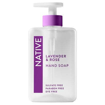 Savon liquide Native Lavande et Rose 490g vue avant