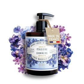 Savon liquide Panier des Sens Iris 500ml vue avant avec pompe