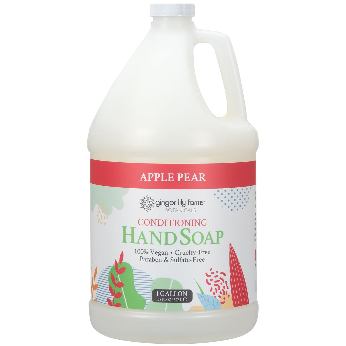 Savon liquide pour les mains Ginger Lily Farms 1 gallon parfum pomme poire