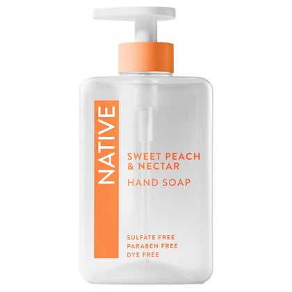 Savon liquide pour les mains Native 490g avec parfum pêche douce