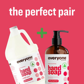 Savon liquide pour mains everyone, en usage dans une cuisine