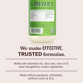 Savon liquide pour mains Mrs. MEYER'S avec étiquette visible