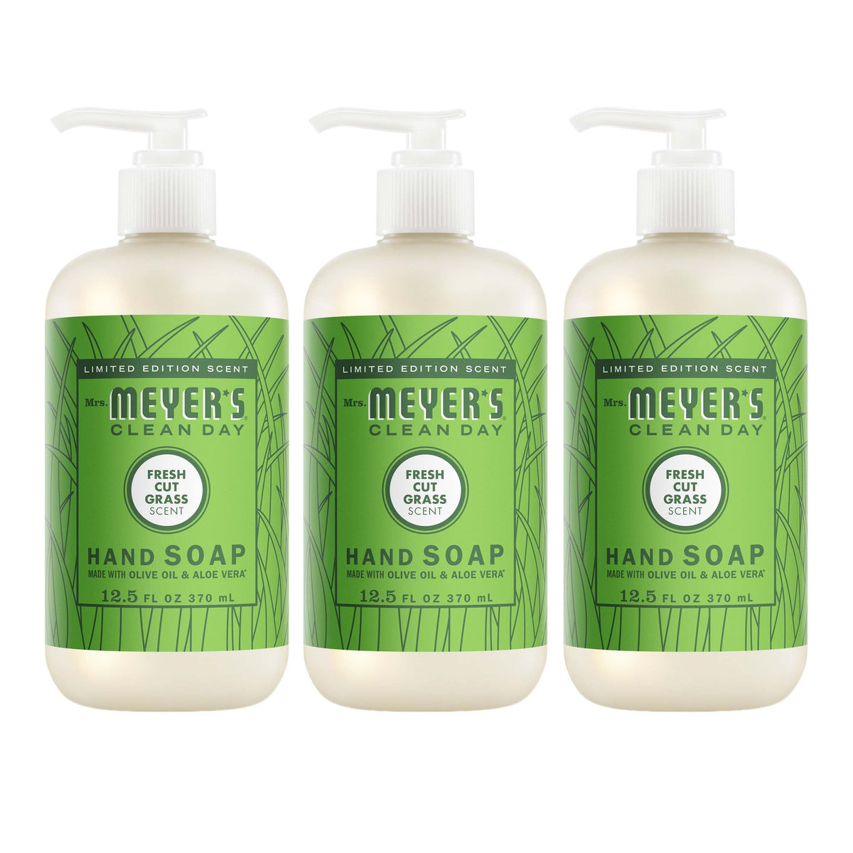 Savon Liquide pour Mains Mrs. MEYER'S Fraîcheur Herbale 3 Pack vue de face