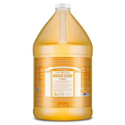 Savon liquide Pure-Castile de Dr. Bronner's, modèle citron, vue avant