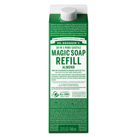 Savon liquide Pure-Castile Dr. Bronner's Amande 32oz vue de face