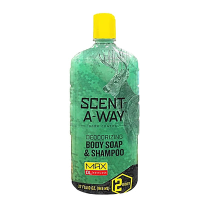 Savon Liquide Scent-A-Way MAX 32oz vue avant avec étiquette verte